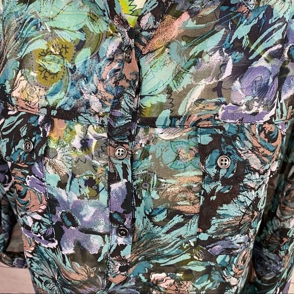 Kismet Multicolour Sheer Blouse Size XS - Picture 4 of 6